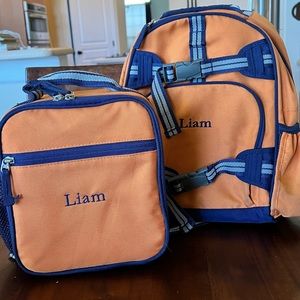 Pottery Barn Backpack and Lunchbox set